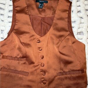 Forever 21 Rust Satin Top